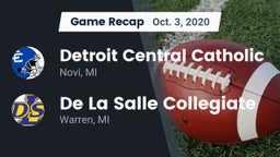 Recap: Detroit Central Catholic  vs. De La Salle Collegiate 2020