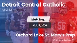 Matchup: Catholic Central vs. Orchard Lake St. Mary's Prep 2020