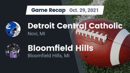 Recap: Detroit Central Catholic  vs. Bloomfield Hills  2021
