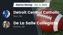 Recap: Detroit Central Catholic  vs. De La Salle Collegiate 2022