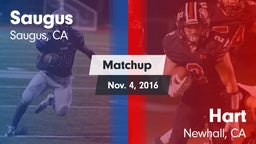 Matchup: Saugus  vs. Hart  2016