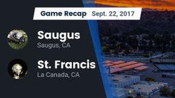 Recap: Saugus  vs. St. Francis  2017