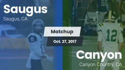 Matchup: Saugus  vs. Canyon  2017