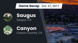 Recap: Saugus  vs. Canyon  2017