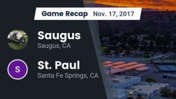 Recap: Saugus  vs. St. Paul  2017