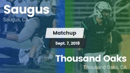 Matchup: Saugus  vs. Thousand Oaks  2018