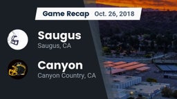 Recap: Saugus  vs. Canyon  2018