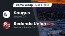 Recap: Saugus  vs. Redondo Union  2019