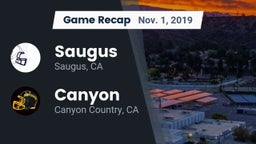 Recap: Saugus  vs. Canyon  2019
