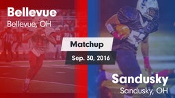 Matchup: Bellevue  vs. Sandusky  2016