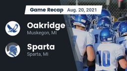 Recap: Oakridge  vs. Sparta  2021