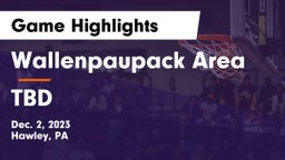 Wallenpaupack Area  vs TBD Game Highlights - Dec. 2, 2023