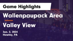 Wallenpaupack Area  vs Valley View  Game Highlights - Jan. 2, 2024