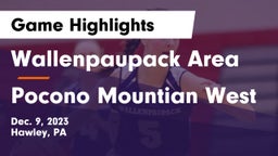 Wallenpaupack Area  vs Pocono Mountian West Game Highlights - Dec. 9, 2023
