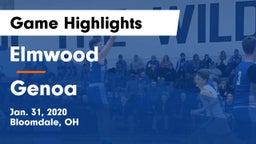 Elmwood  vs Genoa  Game Highlights - Jan. 31, 2020