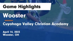 Wooster  vs Cuyahoga Valley Christian Academy  Game Highlights - April 14, 2023