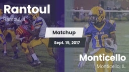 Matchup: Rantoul  vs. Monticello  2017