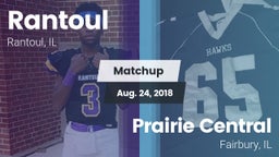 Matchup: Rantoul  vs. Prairie Central  2018