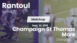 Matchup: Rantoul  vs. Champaign St Thomas More  2018