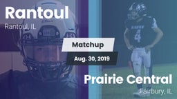Matchup: Rantoul  vs. Prairie Central  2019