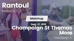 Matchup: Rantoul  vs. Champaign St Thomas More  2019