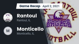 Recap: Rantoul  vs. Monticello  2021