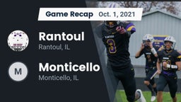 Recap: Rantoul  vs. Monticello  2021