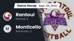 Recap: Rantoul  vs. Monticello  2022