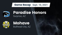 Recap: Paradise Honors  vs. Mohave  2021