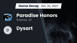 Recap: Paradise Honors  vs. Dysart  2021