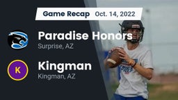 Recap: Paradise Honors  vs. Kingman  2022