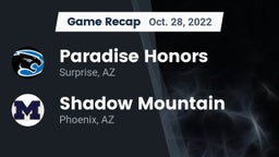 Recap: Paradise Honors  vs. Shadow Mountain  2022