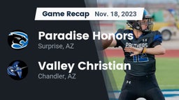 Recap: Paradise Honors  vs. Valley Christian  2023