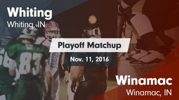 Matchup: Whiting  vs. Winamac  2016