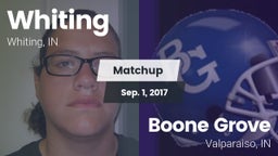 Matchup: Whiting  vs. Boone Grove  2017