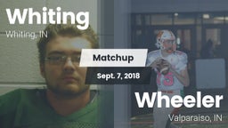 Matchup: Whiting  vs. Wheeler  2018