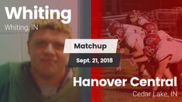 Matchup: Whiting  vs. Hanover Central  2018
