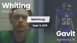 Matchup: Whiting  vs. Gavit  2019