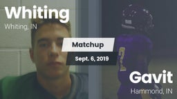 Matchup: Whiting  vs. Gavit  2019