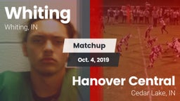 Matchup: Whiting  vs. Hanover Central  2019