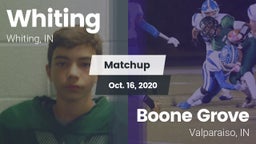 Matchup: Whiting  vs. Boone Grove  2020