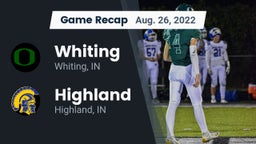 Recap: Whiting  vs. Highland  2022