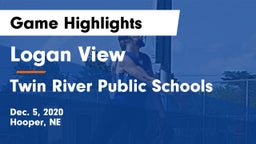Logan View  vs Twin River Public Schools Game Highlights - Dec. 5, 2020