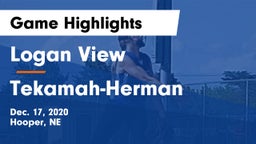 Logan View  vs Tekamah-Herman  Game Highlights - Dec. 17, 2020