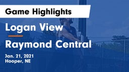 Logan View  vs Raymond Central  Game Highlights - Jan. 21, 2021