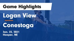 Logan View  vs Conestoga  Game Highlights - Jan. 23, 2021