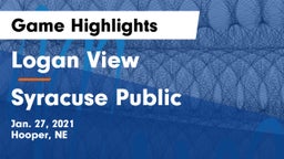 Logan View  vs Syracuse Public  Game Highlights - Jan. 27, 2021