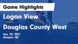 Logan View  vs Douglas County West  Game Highlights - Jan. 29, 2021