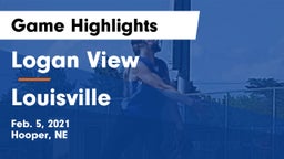 Logan View  vs Louisville  Game Highlights - Feb. 5, 2021