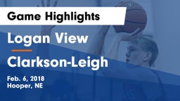 Logan View  vs Clarkson-Leigh  Game Highlights - Feb. 6, 2018